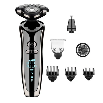 1 Комплект Серебряной мужской Электробритвы USB Перезаряжаемая профессиональная машинка для стрижки Волос Hair Clipper Для бритья взрослых Мужчин