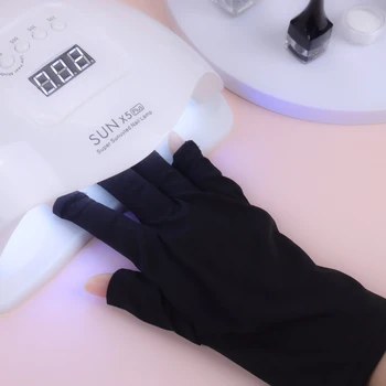 1 Пара Перчаток с защитой от ультрафиолета Protecter для Геля для дизайна ногтей UV LED Лампа Перчатка для ногтей с защитой от ультрафиолетового излучения