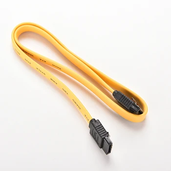 1 шт. 40 см Serial ATA SATA 3 RAID Data HDD, сигнальные кабели для жесткого диска, Желтый, красный, прямой Высокоскоростной кабель для передачи данных SATA