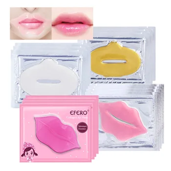 10 Упаковок Кристально коллагеновой маски для губ, Увлажняющая эссенция, гель-пластырь, Маски для губ, улучшающие уход за губами, пластыри