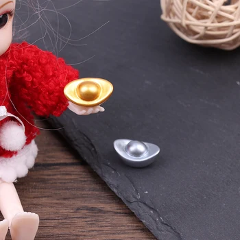 10 шт. Аксессуары для кукольного домика, Мини-модель Yuanbao, реквизит для съемок, семейные игрушки