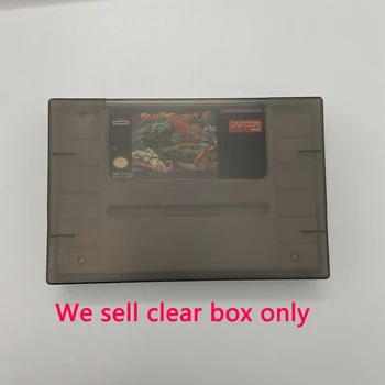 10 шт. коробка для хранения, защитная прозрачная коробка, чехол для SNES, американская версия, игровая карта
