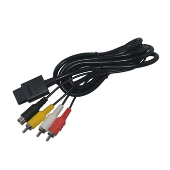 100 шт. Кабель S-Video 3RCA AV-кабель для N64 для SNES для GameCube GC