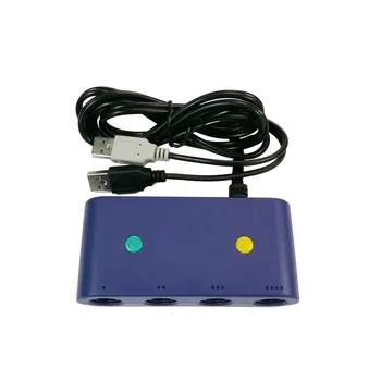 100шт 4 порта для контроллеров G-ameCube GC USB адаптер конвертер для Wii S-witch N-G-C для игровых аксессуаров для ПК