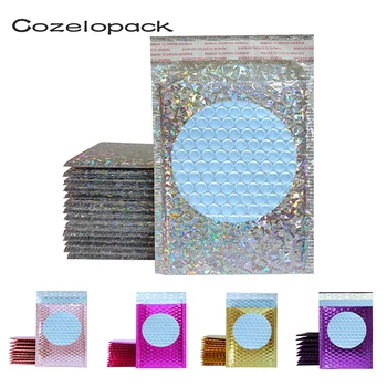 10шт 15x20 см Цветные металлические почтовые пакеты с пузырьками, Фольгированные пакеты с пузырьками, Алюминизированные почтовые пакеты, Подарочная упаковка, Свадебные сумки, мягкие конверты