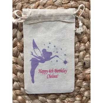 10шт Пользовательские сумки для вечеринки в честь дня рождения сказочной принцессы, сумки для свадебной вечеринки, сумки для угощений, приветственный подарочный пакет на шнурке для девичника