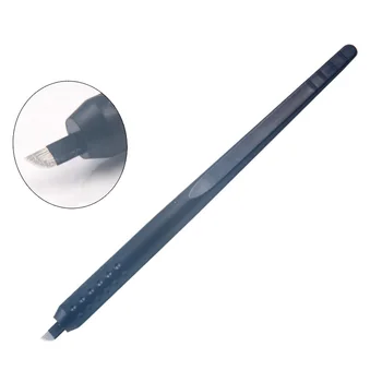 10шт новый дизайн одноразовых ручных инструментов для перманентного макияжа microblading pen с лезвиями 0,18 мм U18 для бровей с партией и ДАТОЙ ВЫПУСКА