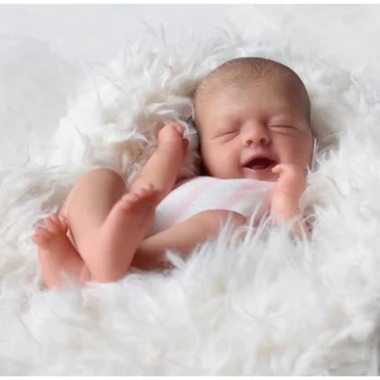 11-дюймовый Комплект Кукол Reborn Baby Doll Salia Незаконченный неокрашенный пустой bebes reborn silicona Части Куклы с Тканевым Корпусом