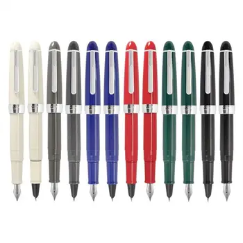 12 цветов на выбор Авторучка с серебряным зажимом Чернильные ручки Для студенческих Письменных принадлежностей Школьные и офисные принадлежности