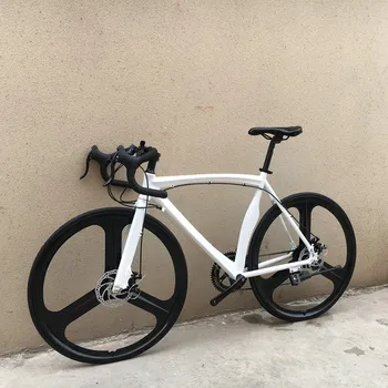 16 Скоростной дорожный велосипед 700C с рамой из алюминиевого сплава, двойной дисковый тормоз, Студенческий городской велосипед, изогнутый руль-бабочка, Гоночный Велоспорт