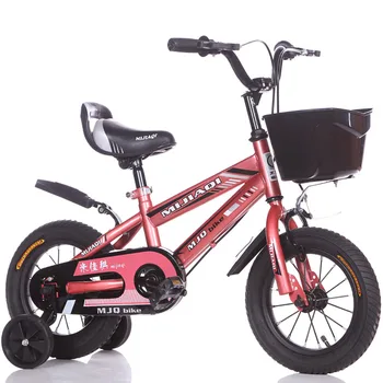 16-дюймовый детский велосипед со вспомогательными колесами из высокоуглеродистой стали, подходящий для 5-летних детей, толкающий велосипед, удобный