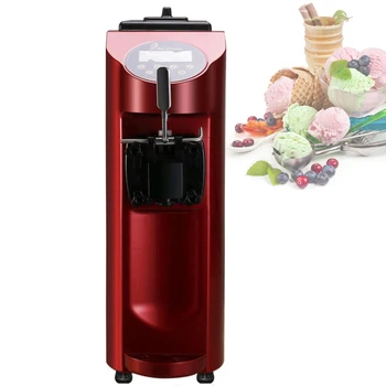 16-литровая Мини-Умная Настольная машина для Приготовления Мягкого Мороженого, Настольный Маленький Аппарат для приготовления мороженого с ЖК-экраном