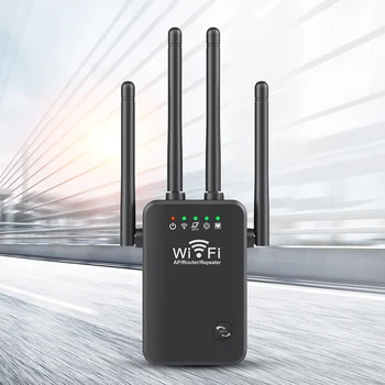 2,4 ГГц Беспроводной WiFi Ретранслятор 1200 Мбит/с Маршрутизатор WiFi Усилитель 2,4 G WiFi Удлинитель Дальнего действия 5G Wi-Fi Усилитель сигнала Ретранслятор WiFi
