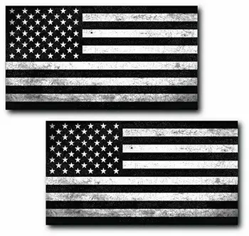 2 Упаковки Гранжевого Черно-Белого Утюга с теплопередачей Американского Флага на подарочных наклейках США для Автомобилей, мотоциклов, Ноутбуков, Промышленности