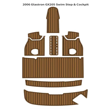 2006 Glastron GX205 Платформа для Плавания, Кокпит, коврик для лодки, EVA-Пена, Тиковый Настил, Коврик для пола