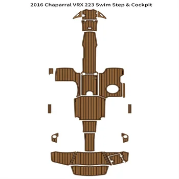 2016 Chaparral VRX 223 Платформа для плавания Кокпит Лодка EVA Пена Палуба из Тикового дерева Напольная накладка
