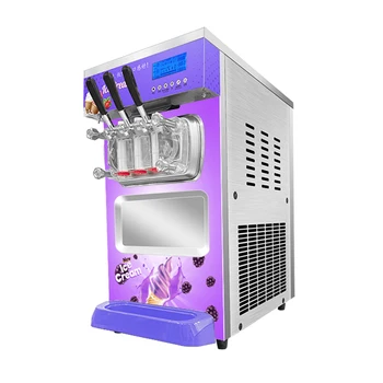 2022 Новая Машина Для Производства Мороженого BHT428SER1J-F Ice Cream Maker Настольная Машина Для Производства Мягкого Мороженого с Преобразованием частоты трех головок