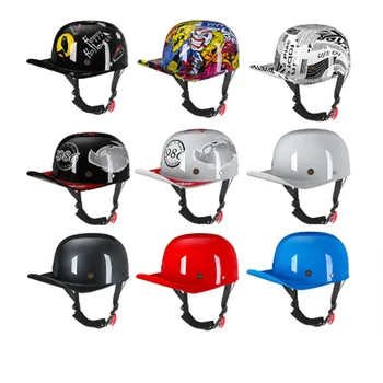 2022 Новый винтажный мотоциклетный шлем, бейсболка, шлем для мужчин и женщин, детский скутер, винтажная шляпа four seasons на половину лица