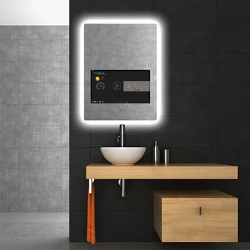 2022 изготовленное на заказ волшебное зеркало 15 дюймов 21 дюймов, высококачественное ЖК-умное зеркало для ванной комнаты, светодиодное зеркало