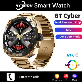 2023 Новые смарт-часы GT Cyber Intelligent Motion, мужские двойные Bluetooth-вызовы, GPS, спортивная траектория, Водонепроницаемые умные часы для HUAWEI