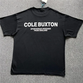 2023ss Футболка Cole Buxton Для мужчин и женщин 1: 1, Высококачественная футболка, Летний Стиль, Лозунг, Принт, Футболка Оверсайз, Топы, одежда