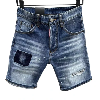 2023starbags dsq Новый кардиган на пуговицах, оригинальные джинсовые шорты, мужские брюки за пять центов, индивидуальность, уличный хипстер, мужская корейская версия