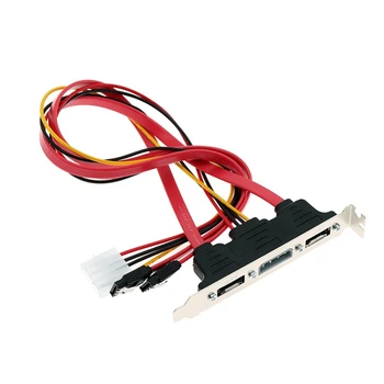 2X ПК DIY SATA-ESATA и 4Pin IDE Molex Power PCI Разъем для Кронштейна Кабеля В Полный Рост Для внешнего жесткого диска