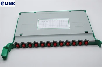 2шт 12-жильный интегрированный волоконно-оптический соединительный лоток, полный с адаптером FC и кассетной коробкой FC/UPC pigtail SM ftth для 19 