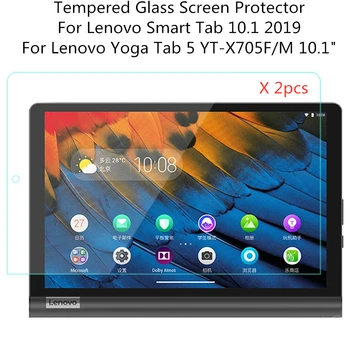 2шт Защитная Пленка Из Закаленного Стекла 9H Для Lenovo Yoga Tab 5 YT-X705F YT-705M Smart Tab 2019 10,1 дюйма, Защитная Пленка Для планшета