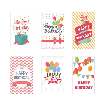 30 шт., Поздравительные открытки с Днем Рождения для детей, Мультяшная открытка с конвертом для Рождества, Юбилейные открытки для душа ребенка