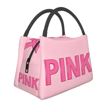 3D Принт, Розовая Изолированная Сумка для Ланча, Сумка для еды, Женская сумка для Ланча для Работы, Сумка-Тоут с сумкой для Ланча, Kawaii Girl Shcool, Офис для Пикника