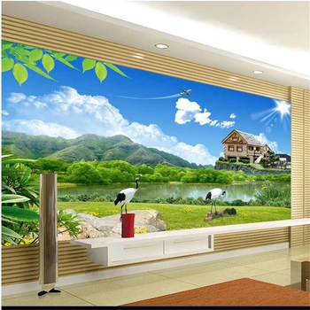 3D-трехмерная фреска beibehang, пейзаж, европейский ТВ-фон, обои для гостиной, спальни, фотообои