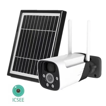 3MP 1296P ICSEE APP Солнечная Энергия Полноцветная Беспроводная IP-камера-Пуля AI Humanoid Обнаружение Домашней Безопасности CCTV Радионяня