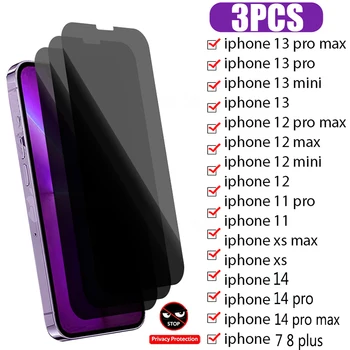 3ШТ Защитное Стекло для iPhone 13 11 12 Pro Max Mini 14 13 Протектор экрана для iPhone Xs Max X XR SE 2020 8 7 6