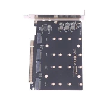 4-Портовый M.2 NVMe SSD-накопитель с ключом PCIE X16M для преобразования жесткого диска в считыватель карт расширения, скорость передачи данных 4 x 32 Гбит/с (PH44)