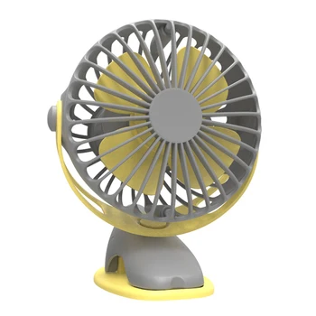 4000 мАч Портативный Охлаждающий Мини-Usb-вентилятор 4 Скорости Кругового Вращения На 360 Градусов Перезаряжаемый Воздушный Вентилятор Usb-Зарядка Настольный Зажимной Вентилятор