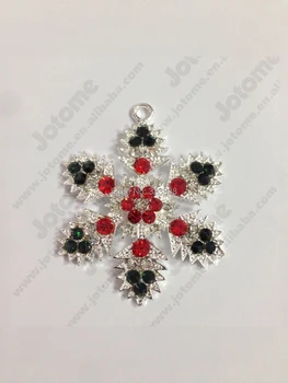 48 мм красные хрустальные ожерелья-шармы в виде снежинки и подвески, ювелирные изделия на Рождество/свадьбу/приглашение/подарок для вечеринки