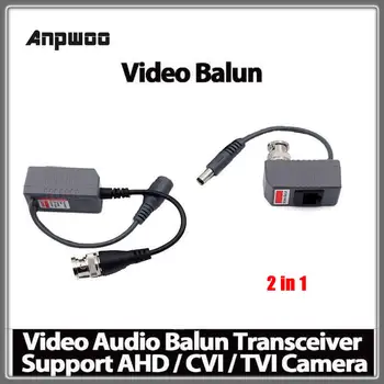 5 пар 2 в 1 CCTV Камера Видео Балун Приемопередатчик Разъем BNC UTP RJ45 Видео и питание по кабелю CAT5/5E/6 Безопасности Anpwoo