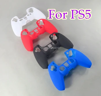 50шт 4 цвета Противоскользящий силиконовый чехол для SONY Playstation 5 PS5 Контроллер Геймпад Игровые аксессуары Чехол Для джойстика
