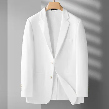 5813-2023 Осенне-зимний новый продукт, мужской костюм, деловой, повседневный, простой, в сетку, однобортный пиджак в западном стиле, мужское верхнее пальто