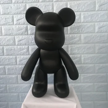 5шт один комплект 23 см Виниловый Мультфильм Popobe Violence Bear Bearbrick Momo Черная форма для DIY Граффити с росписью