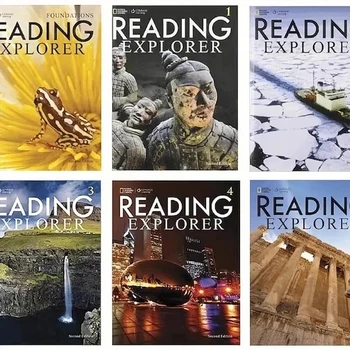 6 книг/комплект National Geographic Учебник английского языка для чтения Reading Exploration Второе издание романа Английский набор книг