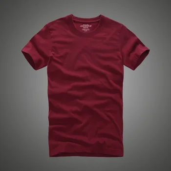 A1735, мужская футболка af, 100% хлопок, однотонная футболка с круглым вырезом и коротким рукавом, высокое качество