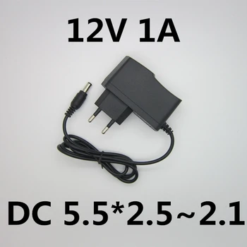 AC 110V-240V 12v 1a 1000ma импульсный источник питания 3528 LED light bar источник питания 12v1a адаптер переменного/постоянного тока постоянного тока 5,5*2,5 ~ 2,1 мм