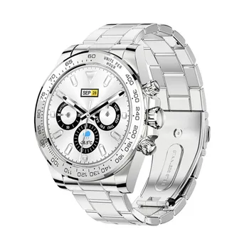 AW13 смарт-часы мужские деловые браслет 1,28 дюймов экран водонепроницаемые смарт-часы из нержавеющей стали частота сердечных сокращений DIY циферблат Мода