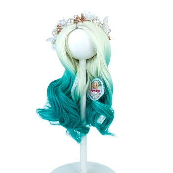 Aidolla 18-дюймовые американские куклы, парик с Градиентными вьющимися волосами, аксессуары для кукол 