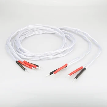 Audiocrast HI-End 7N Посеребренный кабель для динамиков Hi-FI, Аудиофильский кабель для громкоговорителей, Аудиоградный кабель для аудиолинии динамиков