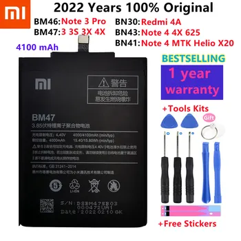 BN43 BM46 BM47 BN30 BN41 Аккумулятор Для Xiaomi Redmi Hongmi 3 3S 3X 4X 4A Note 4 4X Redmi Note 3 Pro Аккумулятор