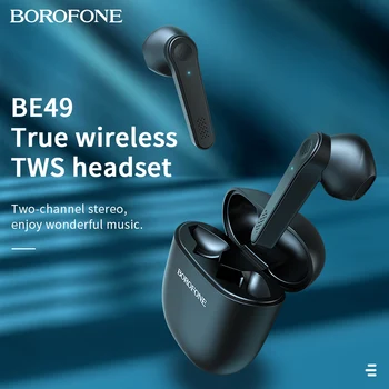 BOROFONE TWS Беспроводные Bluetooth Наушники 5,0 Интеллектуальное Сенсорное Управление Беспроводные TWS Наушники 3D Стерео Спортивная Гарнитура для iPhone