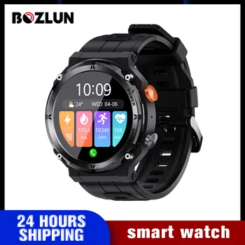 BOZLUN Новые Смарт-Часы для Спорта на открытом Воздухе Bluetooth Call Watch 1,39 Дюймовый Экран 450 мАч IP68 Водонепроницаемые Умные Часы Для Мужчин для IOS Andro